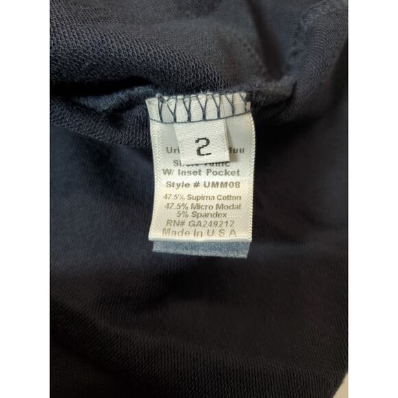 Urban Muu Muu Lounge Dress Short Tunic Pockets Sweatshirt Supima Cotton Modal - Picture 5 of 10